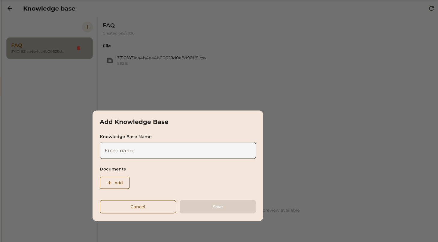 Knowledge Base Interface